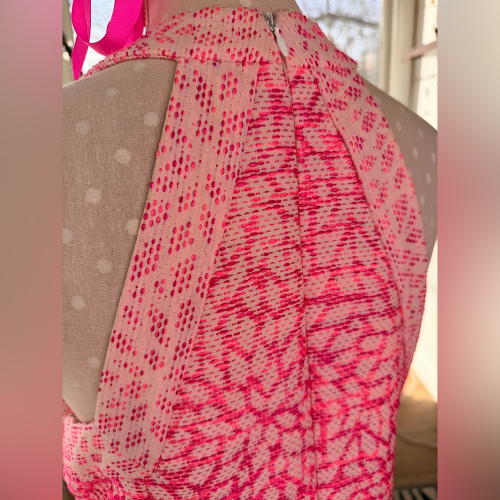 Hutch Pink Patterned Textile Dress - Picture 5 of 6